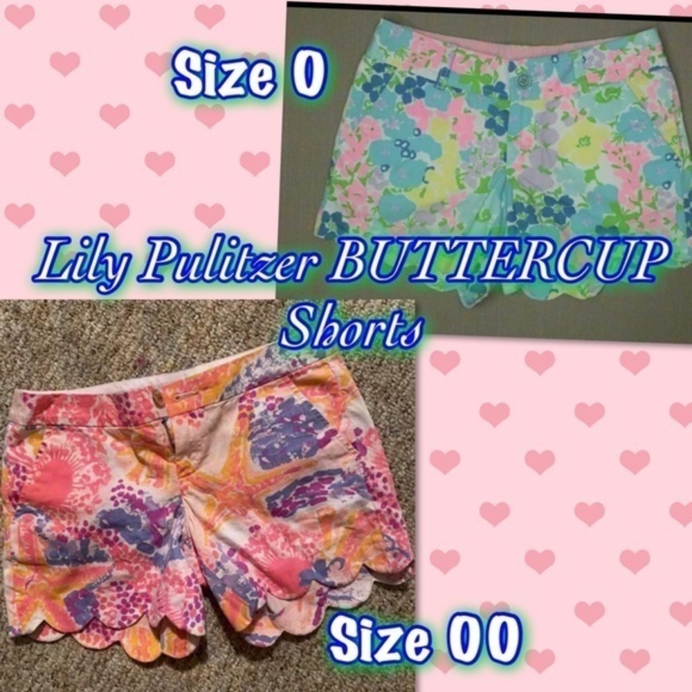 Lilly Pulitzer Buttercup Shorts Bundle. Size 0 and 00.